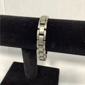 Titanium and 18K Gold Link Bracelet